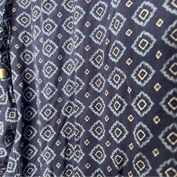 Abercrombie & Fitch Blue Bohemian Print Lightweight Pants Women's size S - Picture 3 of 5